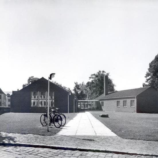 Nyborg Bibliotek set fra vejen i 1939.